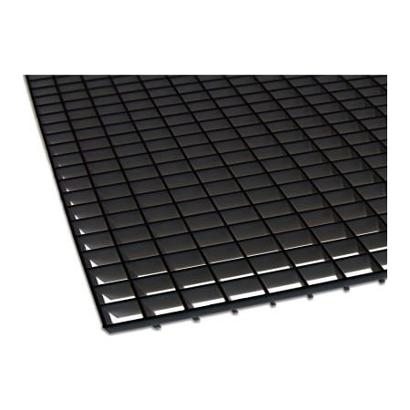 American Louver/Plasticade American Louver Eggcrate Panel, Plastic, Black, PK2 TC-24-2448BK-2PK